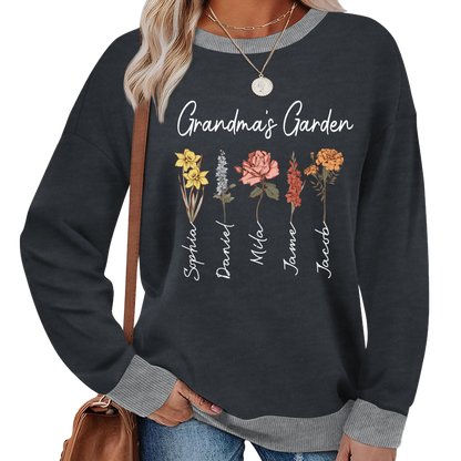Mimi Garden Mimi And Grandkids Flower New Sweatshirt