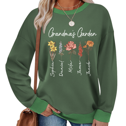 Mimi Garden Mimi And Grandkids Flower New Sweatshirt