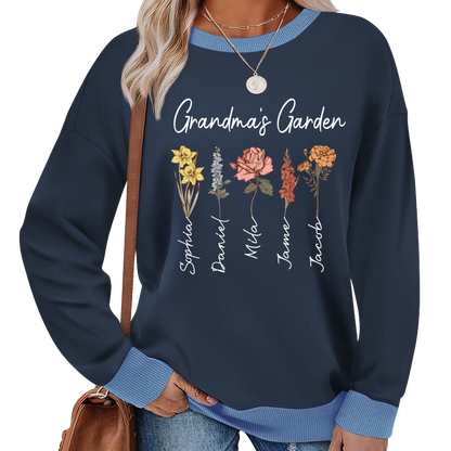 Mimi Garden Mimi And Grandkids Flower New Sweatshirt