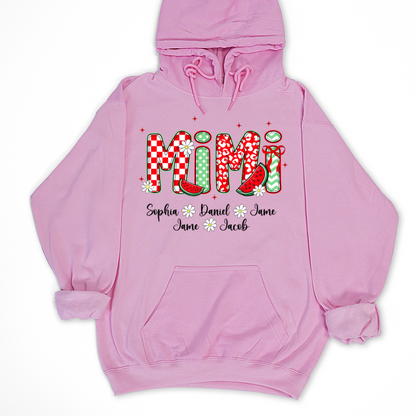 Mimi Watermelon And Grandkids Sweet Summer Time Shirt