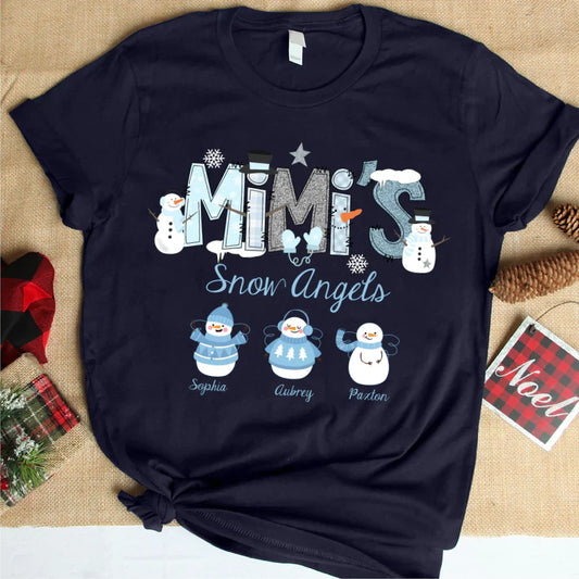 Mimi's And Grandkids Snow Angels T-Shirt