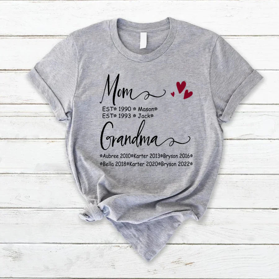Mom And Grandma Kids Est VT22120093 T-Shirt