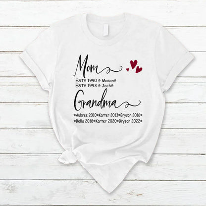 Mom And Grandma Kids Est VT22120093 T-Shirt