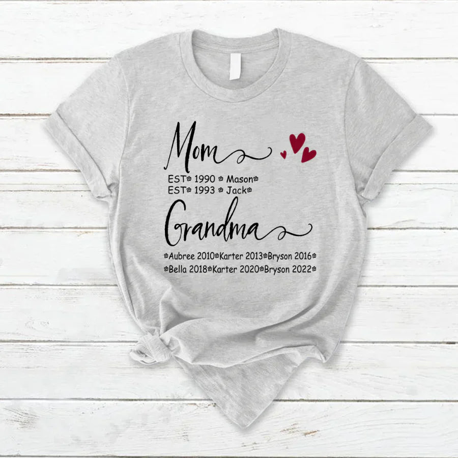 Mom And Grandma Kids Est VT22120093 T-Shirt