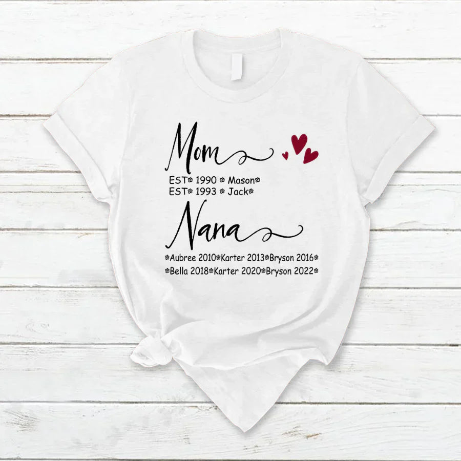Mom And Nana Kids Est VT22120093 T-Shirt