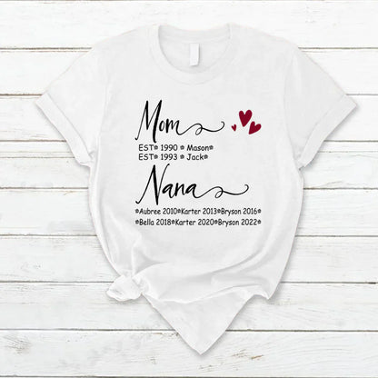 Mom And Nana Kids Est VT22120093 T-Shirt