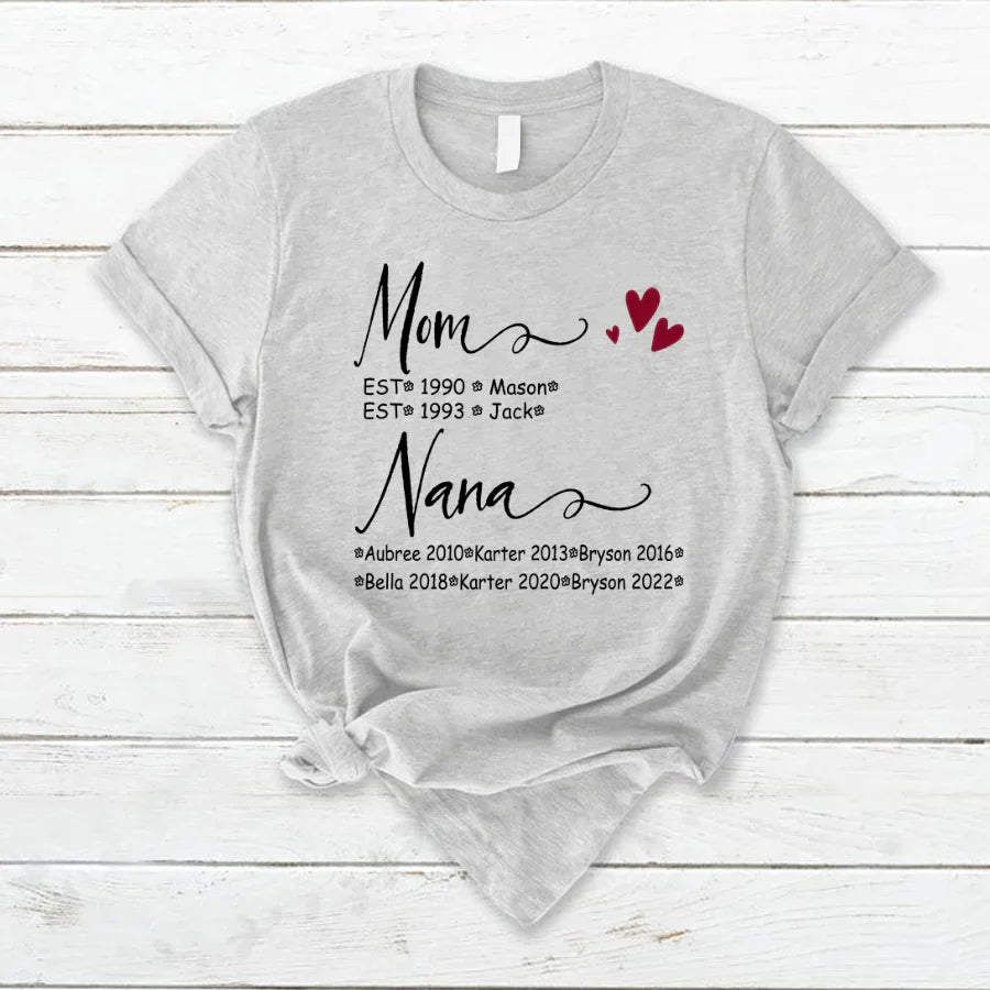 Mom And Nana Kids Est VT22120093 T-Shirt