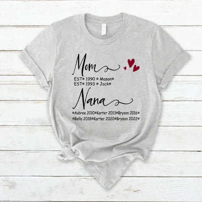 Mom And Nana Kids Est VT22120093 T-Shirt
