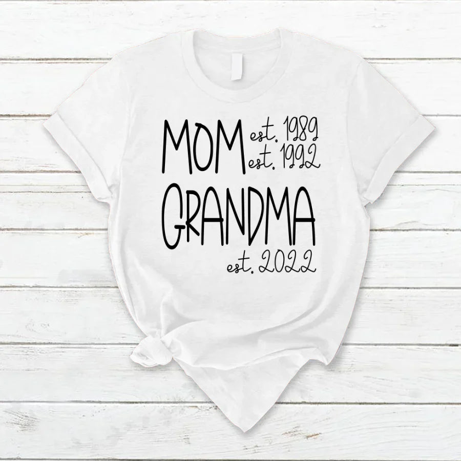 Mom Grandma New Est Sweet VT22120041 T-Shirt
