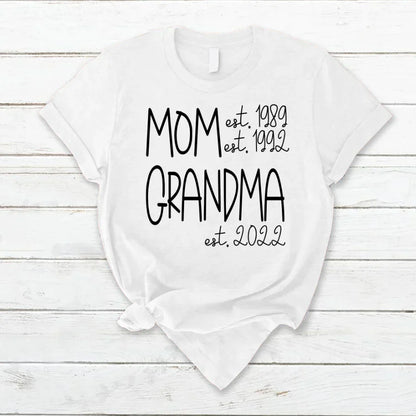 Mom Grandma New Est Sweet VT22120041 T-Shirt