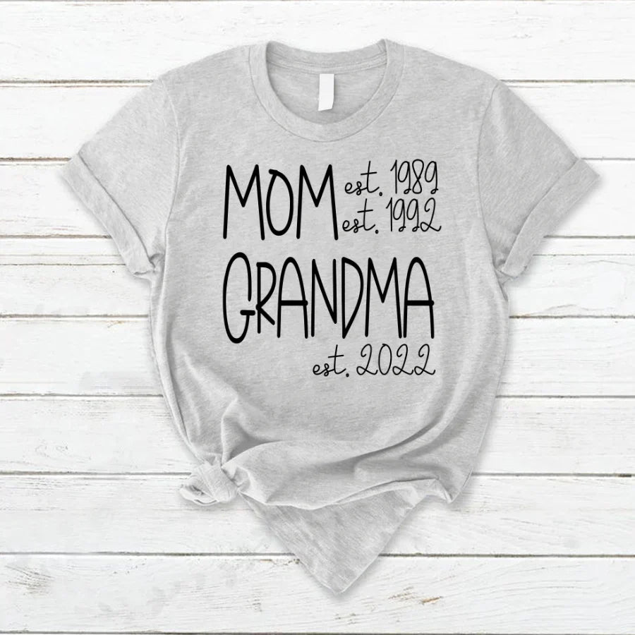 Mom Grandma New Est Sweet VT22120041 T-Shirt