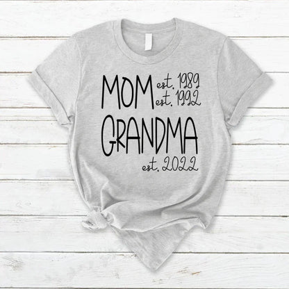 Mom Grandma New Est Sweet VT22120041 T-Shirt