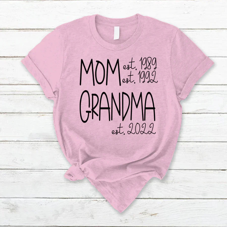 Mom Grandma New Est Sweet VT22120041 T-Shirt