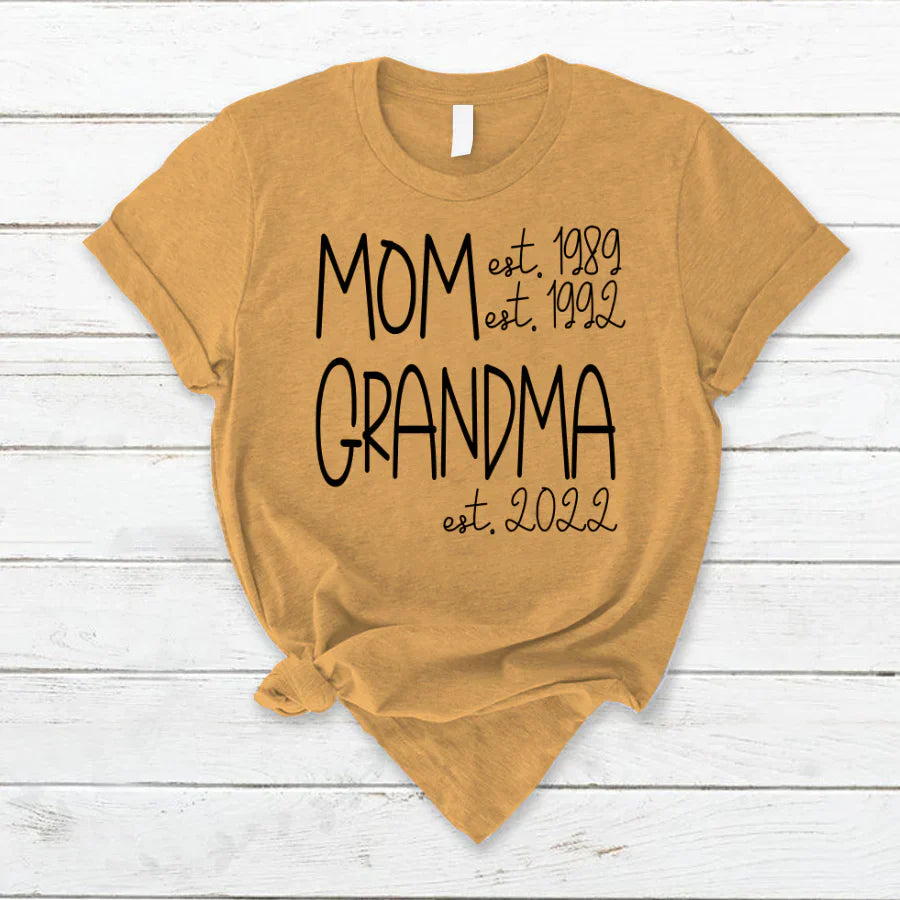 Mom Grandma New Est Sweet VT22120041 T-Shirt