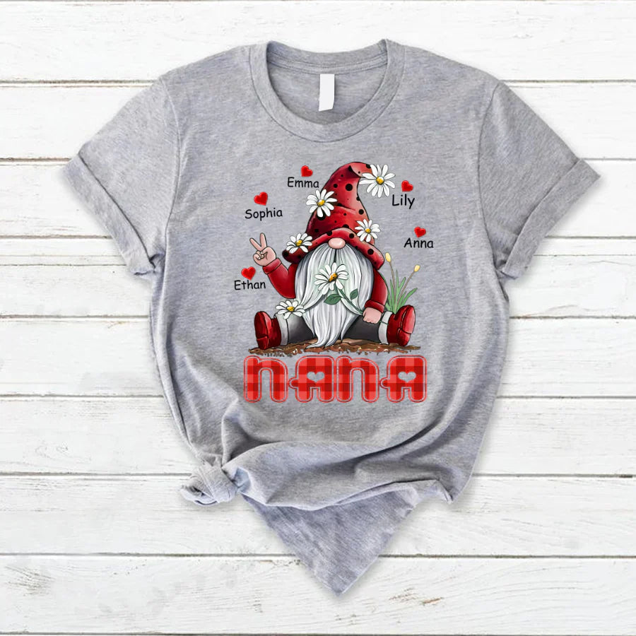 Nana Gnome Heart Kids VT22120072 T-Shirt