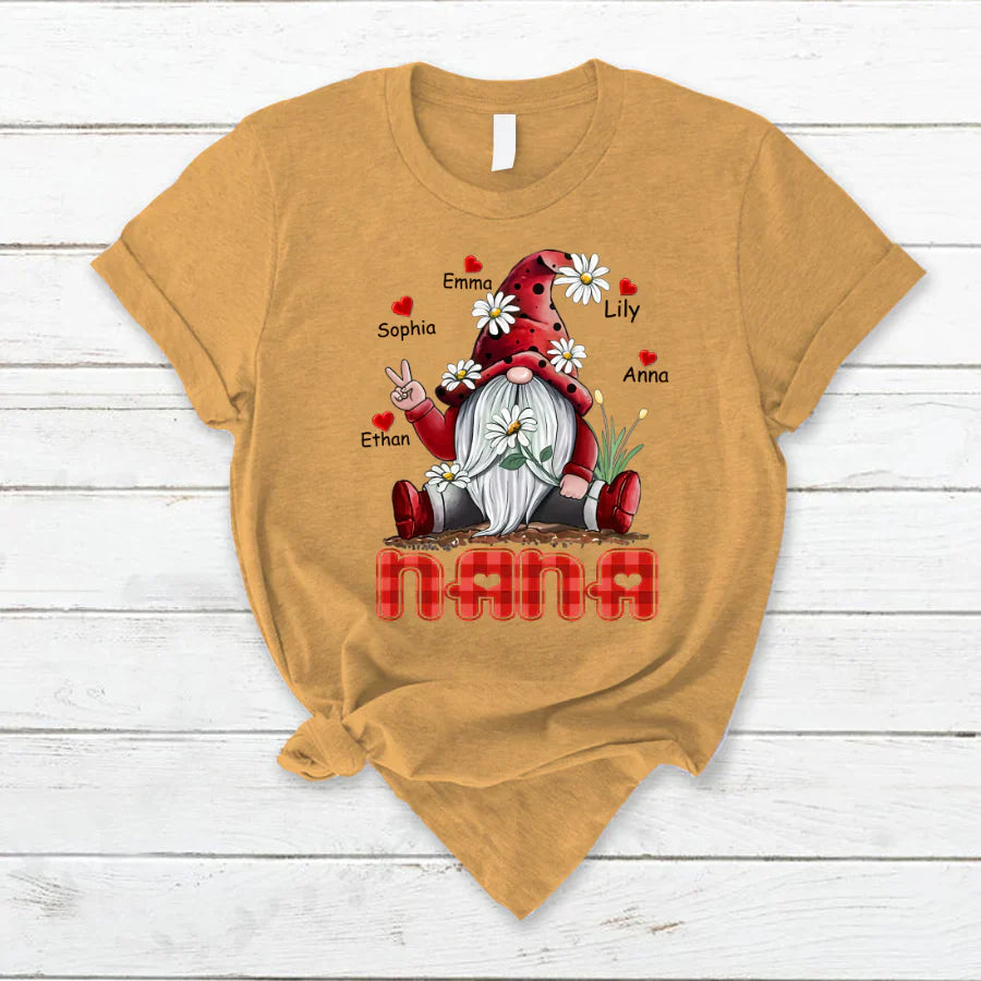 Nana Gnome Heart Kids VT22120072 T-Shirt