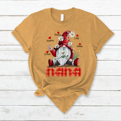 Nana Gnome Heart Kids VT22120072 T-Shirt