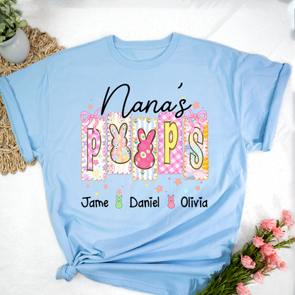 Nana's Peeps And Grandkids Easter Day Gift T-shirt