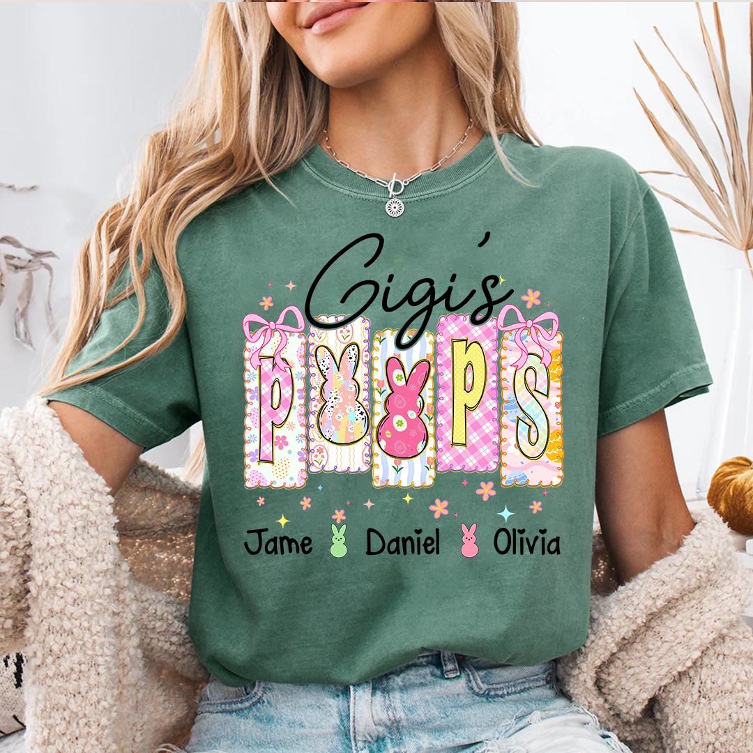 Nana's Peeps And Grandkids Easter Day Gift T-shirt