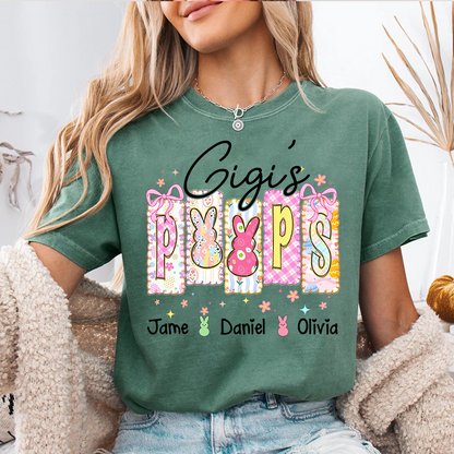 Nana's Peeps And Grandkids Easter Day Gift T-shirt