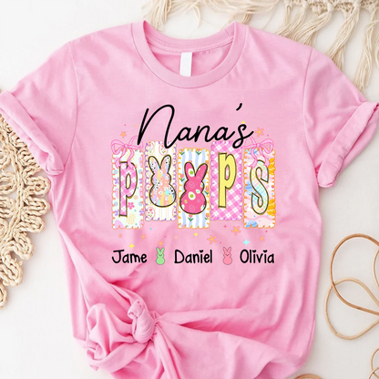 Nana's Peeps And Grandkids Easter Day Gift T-shirt