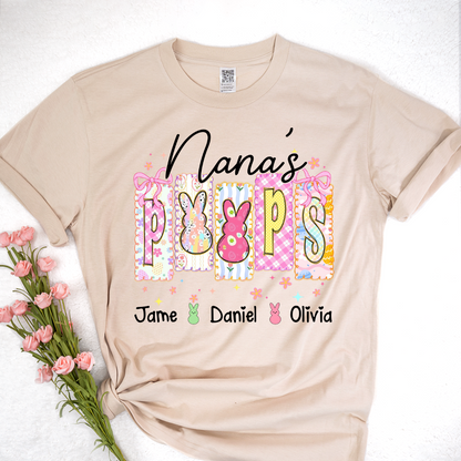 Nana's Peeps And Grandkids Easter Day Gift T-shirt