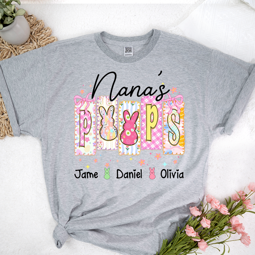 Nana's Peeps And Grandkids Easter Day Gift T-shirt