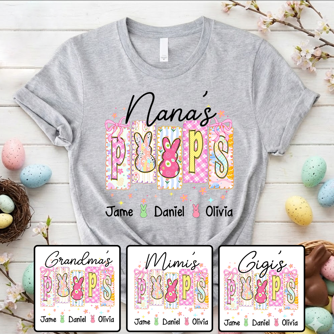 Nana's Peeps And Grandkids Easter Day Gift T-shirt