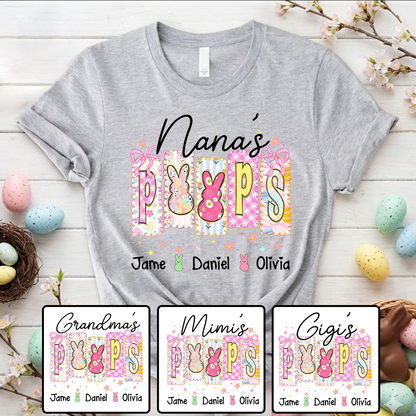 Nana's Peeps And Grandkids Easter Day Gift T-shirt