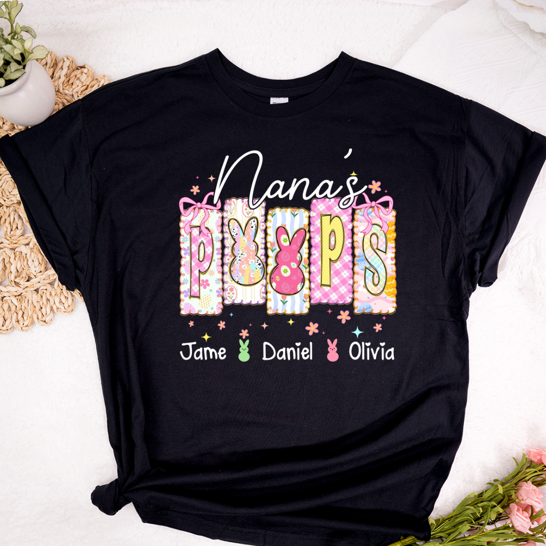 Nana's Peeps And Grandkids Easter Day Gift T-shirt