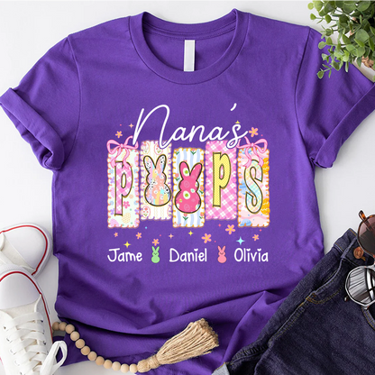 Nana's Peeps And Grandkids Easter Day Gift T-shirt