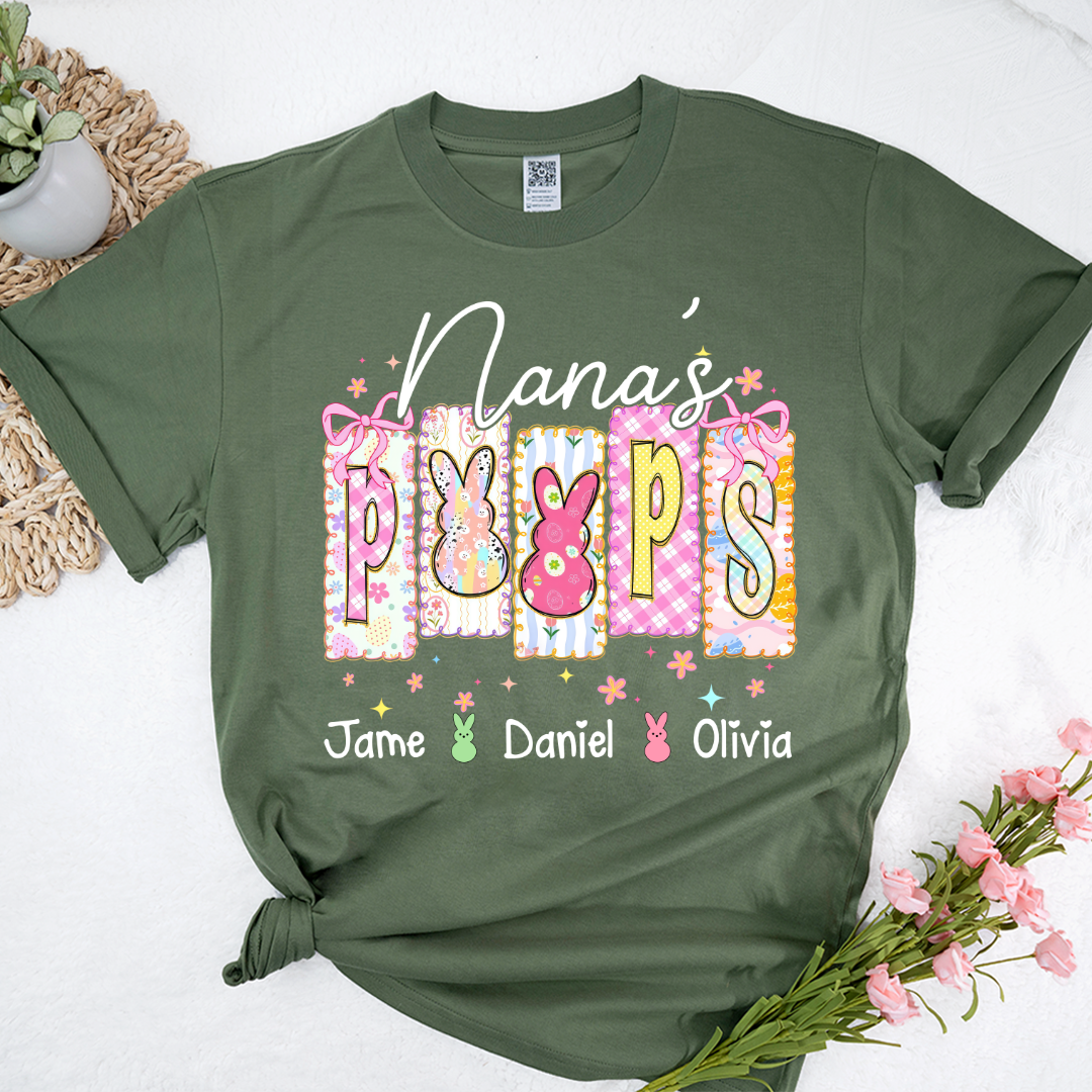 Nana's Peeps And Grandkids Easter Day Gift T-shirt