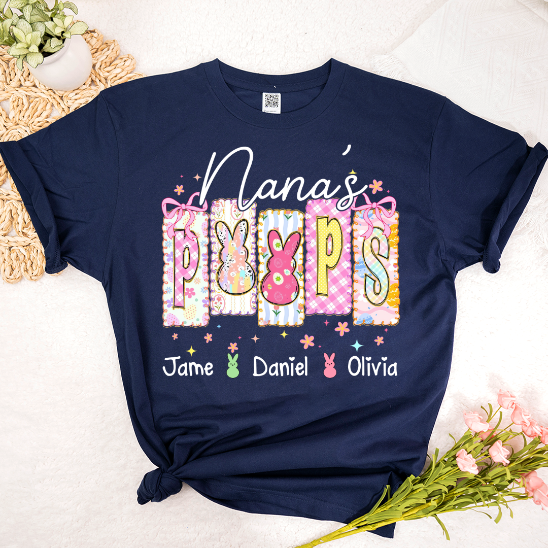 Nana's Peeps And Grandkids Easter Day Gift T-shirt
