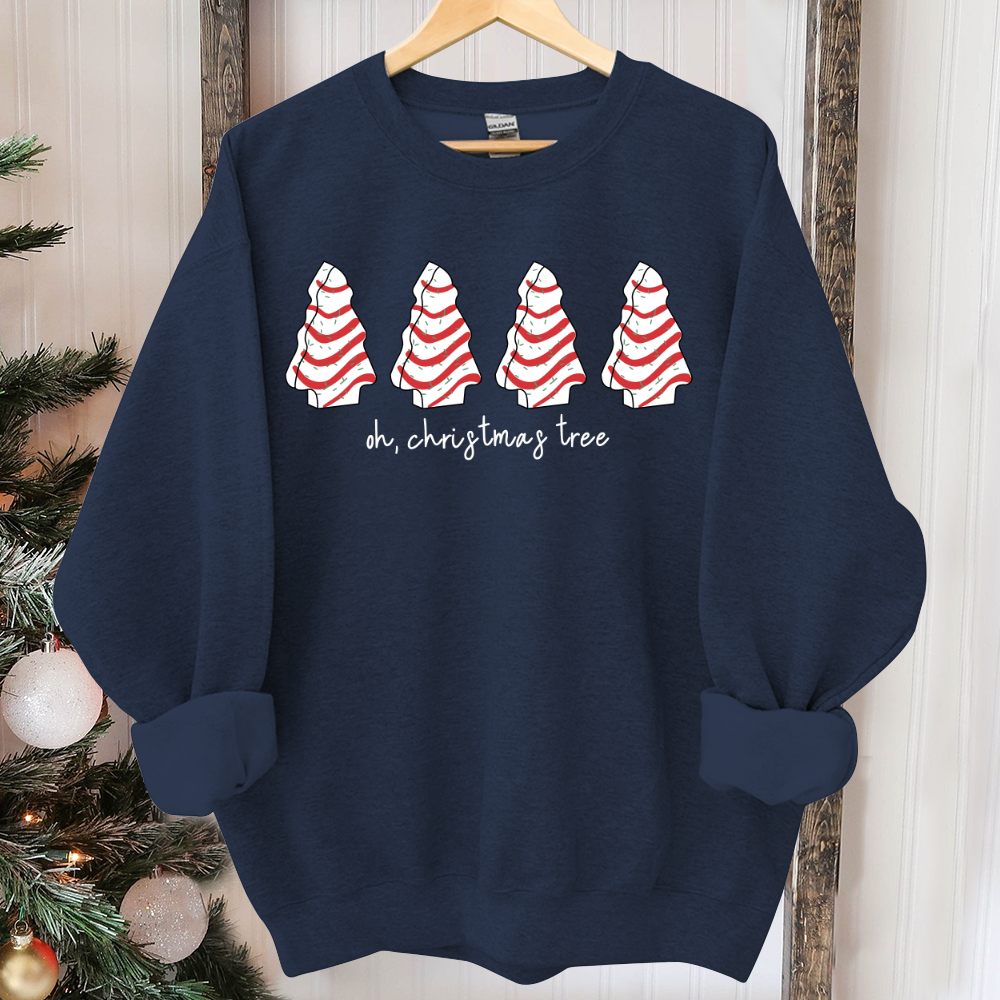 Oh Christmas Tree Sweatshirt, Christmas Cake Sweatshirt, Christmas Crewneck Sweater, Christmas Sweater Women, Funny Christmas Shirt Xmas Tee