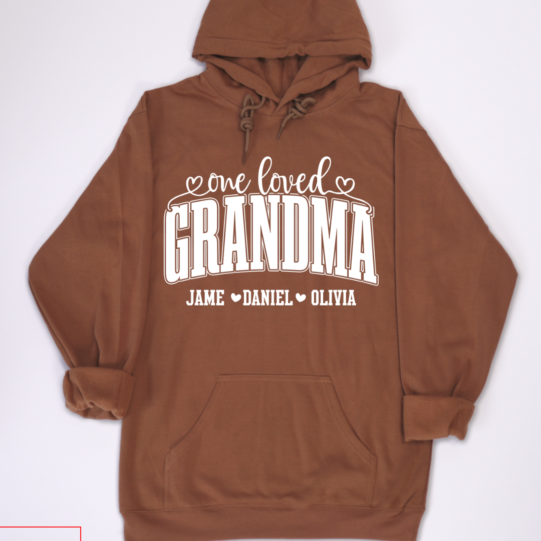 One Loved Grandma, Custom Grandma and Grandkids Name Shirt