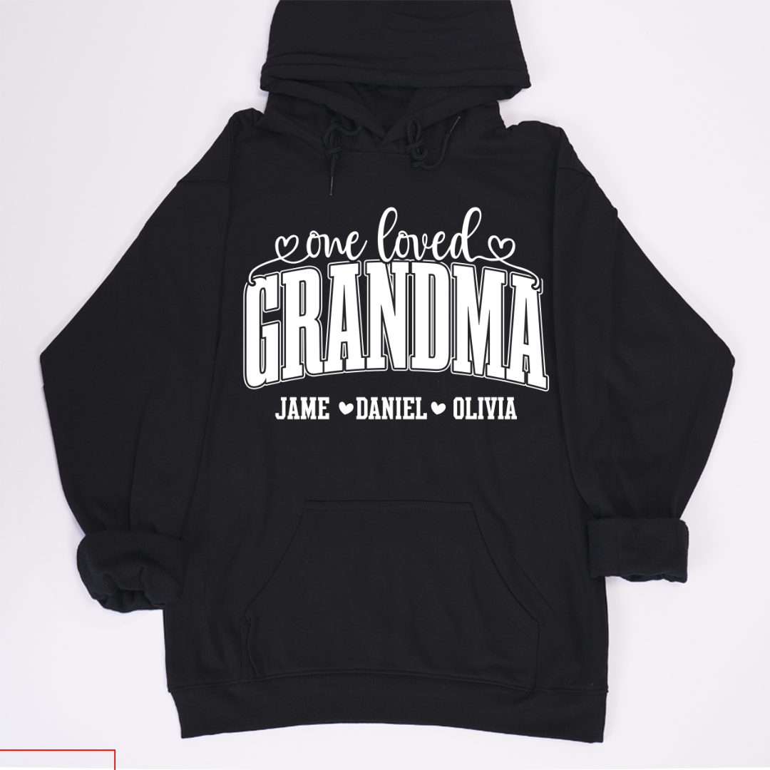 One Loved Grandma, Custom Grandma and Grandkids Name Shirt