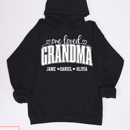 One Loved Grandma, Custom Grandma and Grandkids Name Shirt