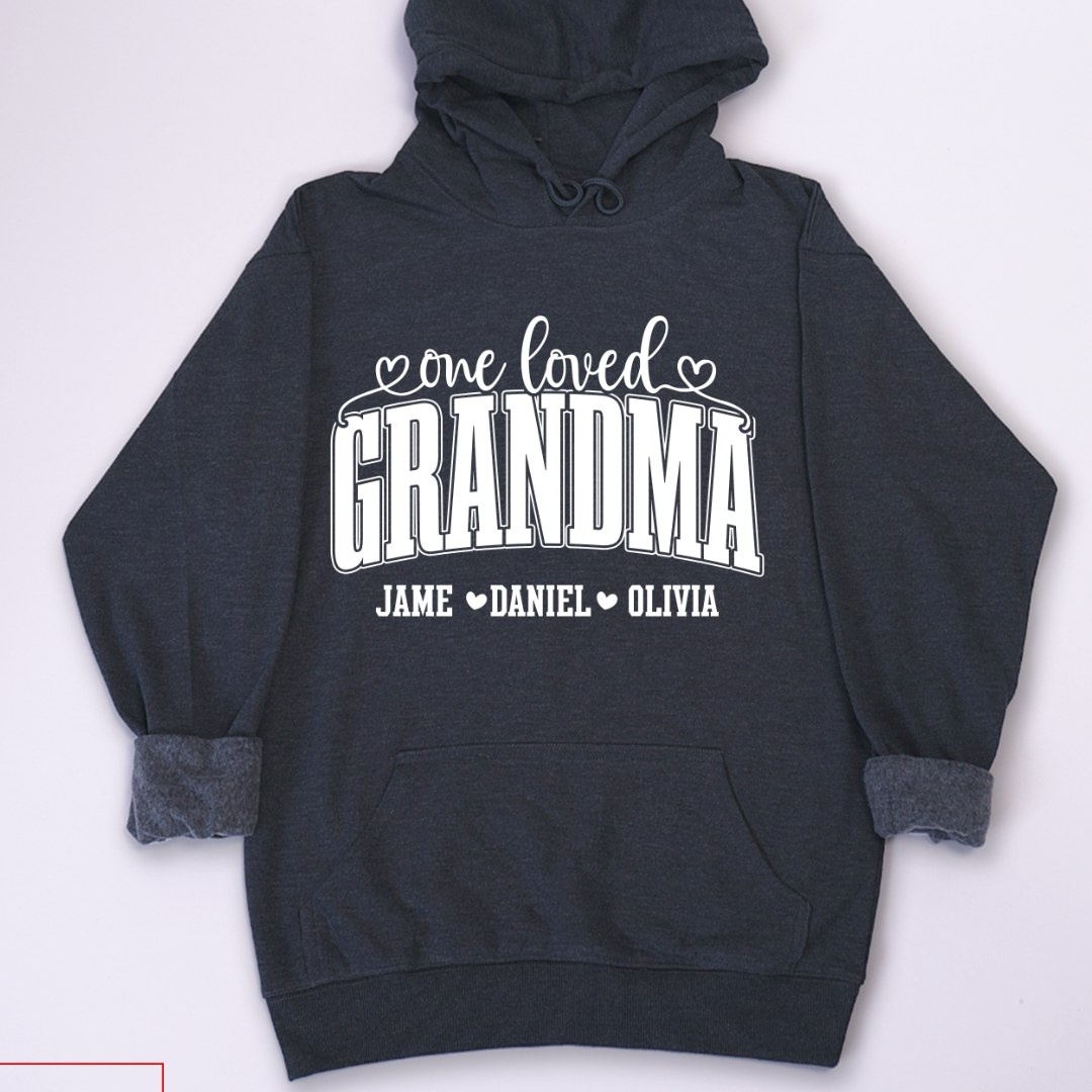 One Loved Grandma, Custom Grandma and Grandkids Name Shirt