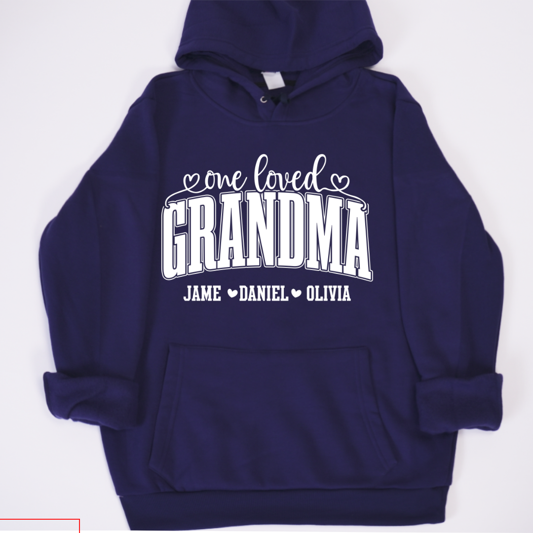 One Loved Grandma, Custom Grandma and Grandkids Name Shirt