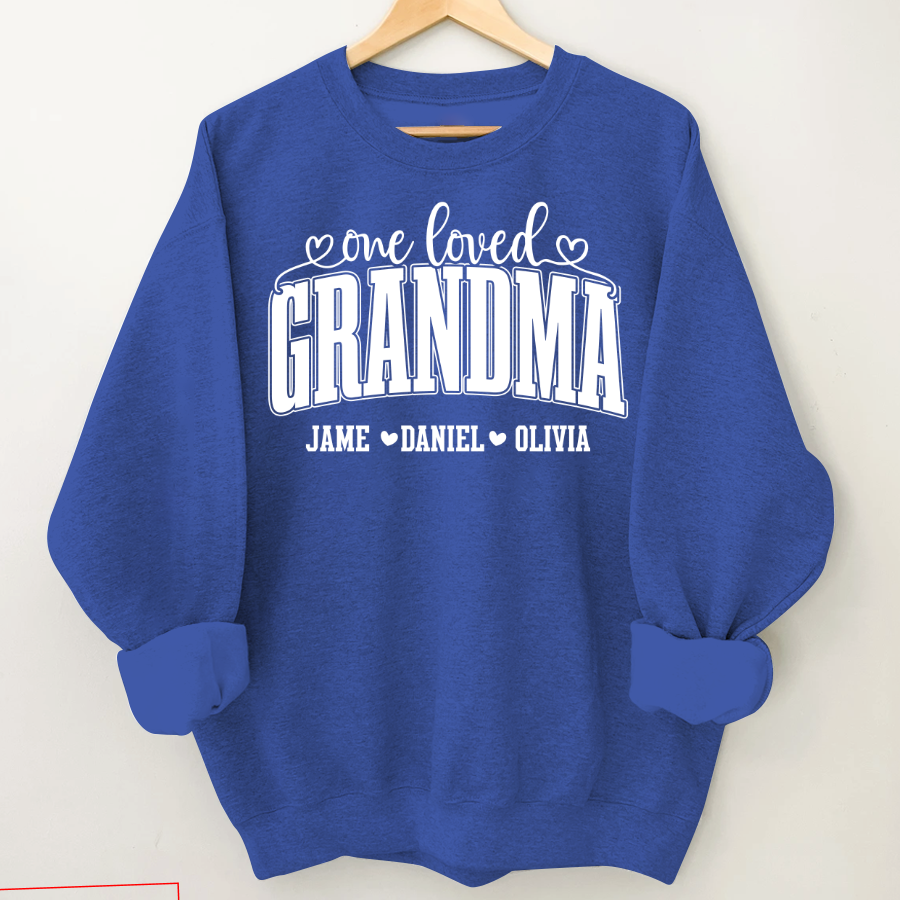 One Loved Grandma, Custom Grandma and Grandkids Name Shirt