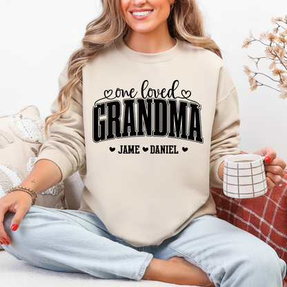 One Loved Grandma, Custom Grandma and Grandkids Name Shirt