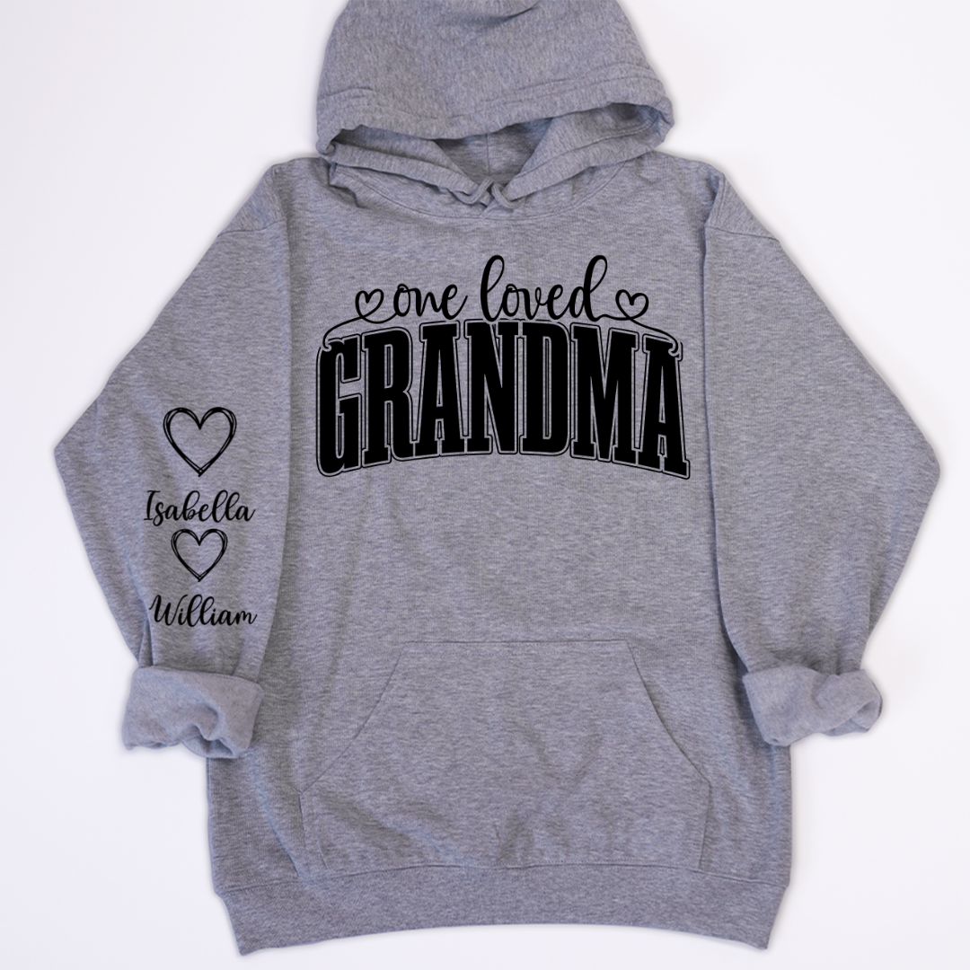 One Loved Grandma, Custom Grandma and Grandkids Name Christmas Gift Shirt