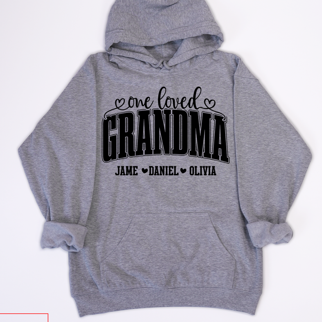 One Loved Grandma, Custom Grandma and Grandkids Name Shirt