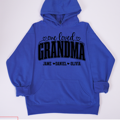 One Loved Grandma, Custom Grandma and Grandkids Name Shirt
