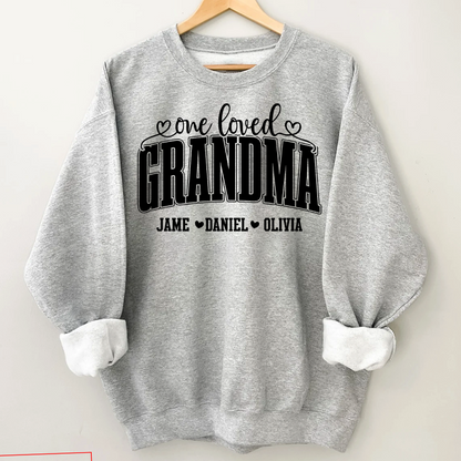 One Loved Grandma, Custom Grandma and Grandkids Name Shirt