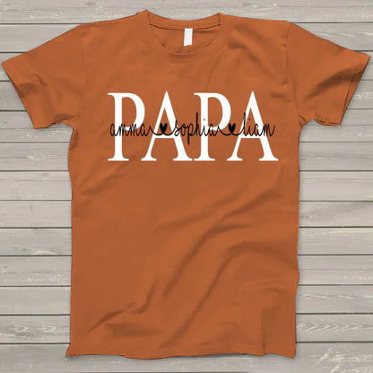 Papa Kids Name VTN221126 T-Shirt