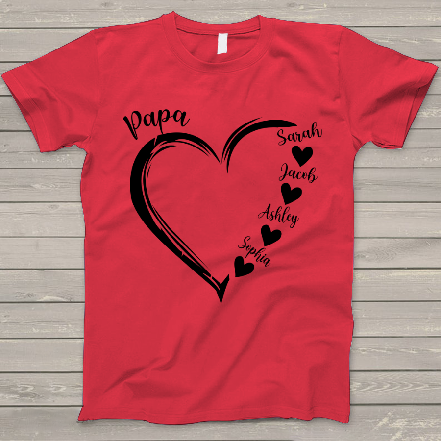 Papa and Grandkids ,Best Gifts For Father's Day T-Shirt