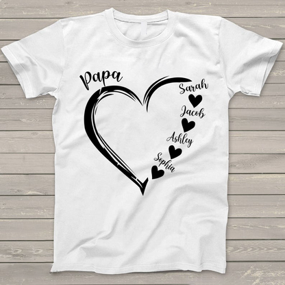 Papa and Grandkids ,Best Gifts For Father's Day T-Shirt