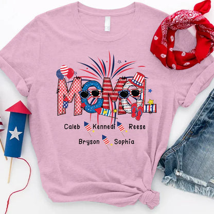 Patriotic Doodle 4th Of July MEMEL And Grandkid CTH01 T-Shirt