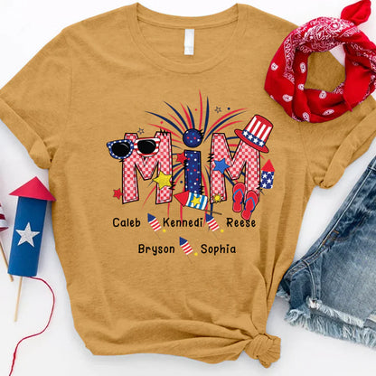 Patriotic Doodle 4th Of July MIM And Grandkid CTH01 T-Shirt